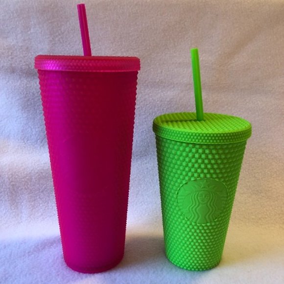 STARBUCKS Neon STUDDED TUMBLER SET - Picture 1 of 2